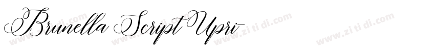 Brunella Script Upri字体转换